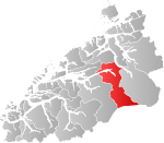 Mapa do condado de Møre og Romsdal com Nesset em destaque.