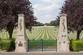 L'entrée du cimetière.