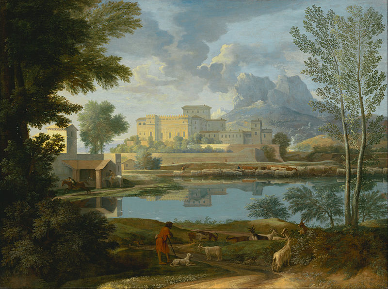 File:Nicolas Poussin (French - Landscape with a Calm - Google Art Project.jpg