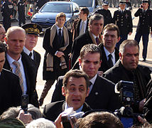 Gardes du corps de Nicolas Sarkozy.