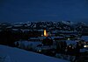 Blick auf Ofterschwang am Abend