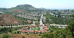 Aerial view of Orange Hills