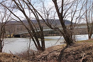 The PA 239 bridge linking Shickshinny to Mocanaqua