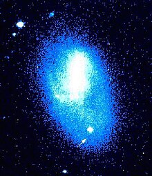 SN 1997D supernoba, argi gutxi sortu zuen II motakoa.