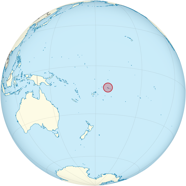 Description de l'image Samoa on the globe (Polynesia centered).svg.