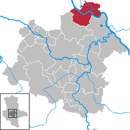 Schönebeck (Elbe)s läge i distriktet Salzlandkreis