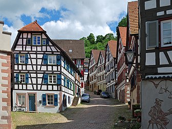 Le bourg de Schiltach, dans le Bade-Wurtemberg. (définition réelle 2 882 × 2 162)