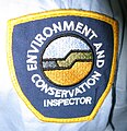 Inspector shoulder badge for Western Australia Department of Environment and Conservation staff work shirt, 2009.