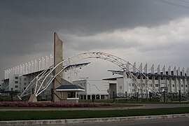 Exterior del Estadio Sheriff en Tiraspol.
