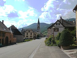 Milieu du village de Steige