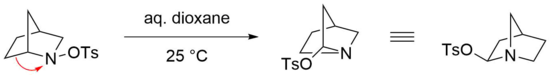 Stieglitz rearrangement on a sulfonated amine