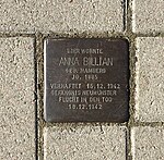 Stolperstein für Anna Billian