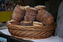 Das tschechische Gebäck Trdlo, auch Trdelnik genannt