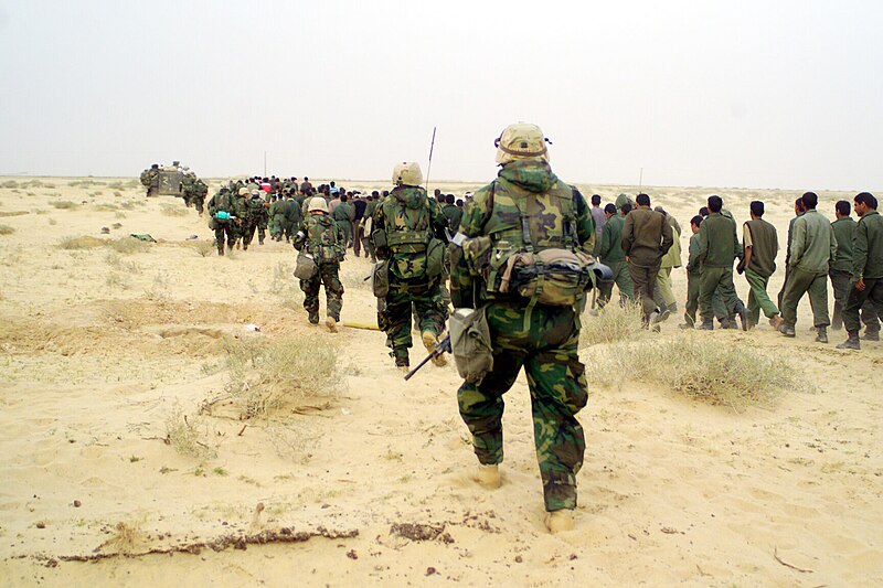 File:U.S. Marines with Iraqi POWs - March 21, 2003.jpg