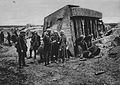 German Tank outside the town 1918