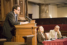 Sir Derek Walcott (right) studied at the University of the West Indies WalcottenDeKom.jpg