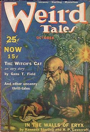 Cover of the pulp magazine Weird Tales (Octobe...