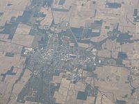 View of Winchester from the air