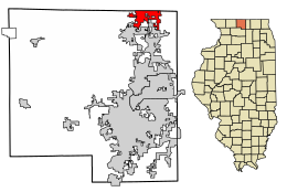 Location of South Beloit in Winnebago County, Illinois.