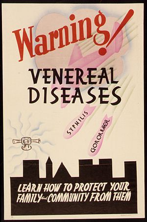 "WARNING - VENEREAL DISEASES" - NARA...