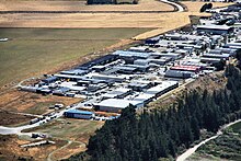 An industrial park with factories in Queenstown, New Zealand 014 Queenstown business and industrial area at Glenda Drive - Queenstown, New Zealand NZ.jpg