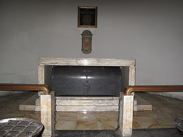 Altar with sarcophagus containing the relics of Saint Venerius, Marolus, Glycerius, Lazarus, Bishops of Milan.