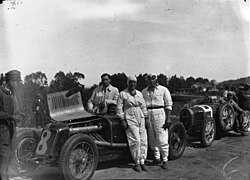 Ernesto Maserati, Luigi Fagioli et Amedeo Ruggeri, Maserati Type 26, Targa Florio, 1932