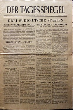 Titulní strana z 27. září 1945