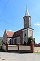 kościół fil. pw. św. Marcina, 1894; wieża - 1 poł. XVII