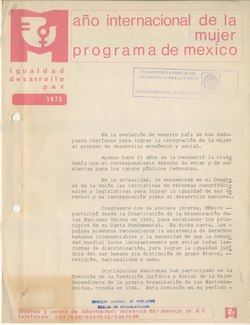 Año internacional mujer programa México.tif
