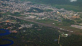 L'entrée de l'aéroport.