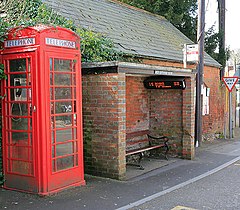 Ancient and Modern, bus shelter, Whiteparish - geograph.org.uk - 368364.jpg