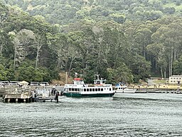 Angel Island - Tiburon Ferry at the Angel Island Ayala Cove Terminal in June of 2023.