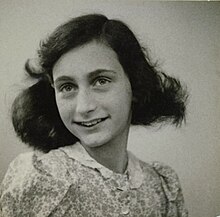 May 1942 passport photograph of Anne Frank.