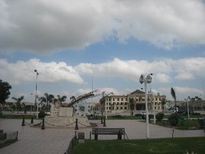 Praça na cidade de Berrechid.