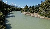 El río Drava cerca de Steinfeld.