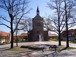 Town square with Saint Anthony’s Church
