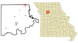 Location of Hale, Missouri