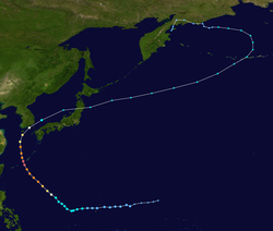 颱風暹芭的路徑圖