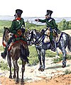 Chasseurs à cheval du Premier Empire (1812).