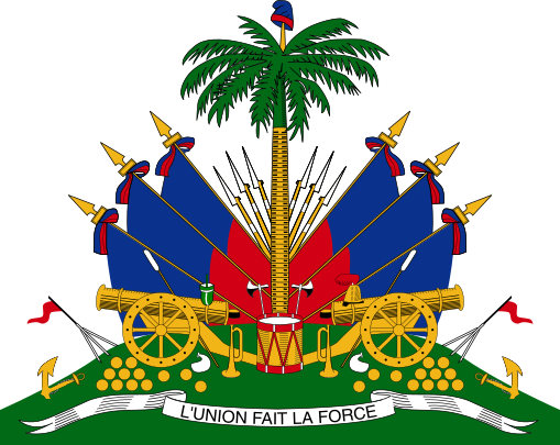 Fichier:Coat of arms of Haiti.svg