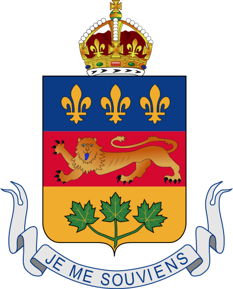 Imagen:Coat of arms of Québec.svg