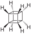 Structural formula of cubane