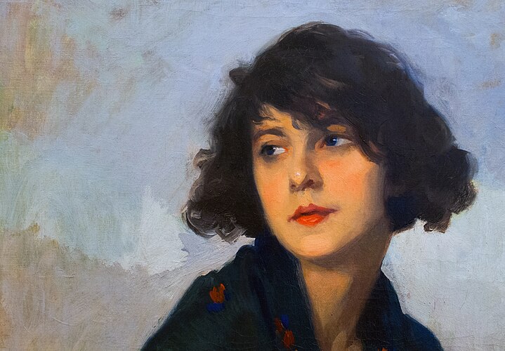 Фрагмент картины Сиприена Эжена Буле «Женщина в зелёной шали»