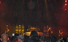 Disturbed at 2008's Mayhem Festival in Dallas, Texas.