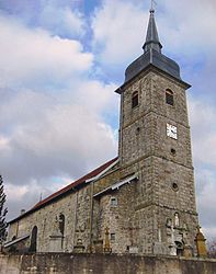 The church in Dombasle-devant-Darney