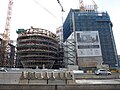 Bouw van het Europagebouw en renovatie van de gevel van Blok A van het Résidence Palace in mei 2013