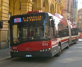 Trolebuso Solaris Trollino en Bolonjo