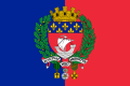 Flag of Paris with coat of arms.svg