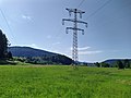 Tonnenmast von 1926 im Abschnitt Offenburg–Villingen